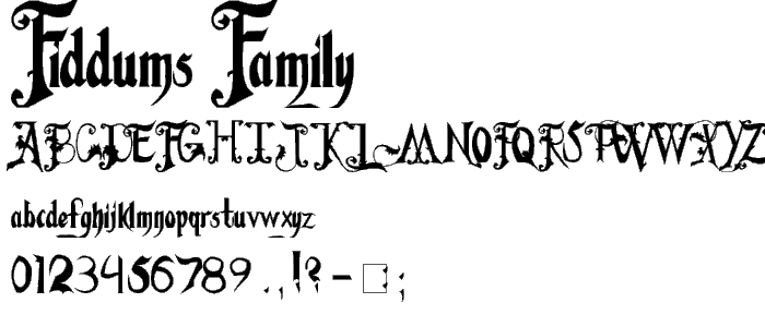 Fiddums Family font